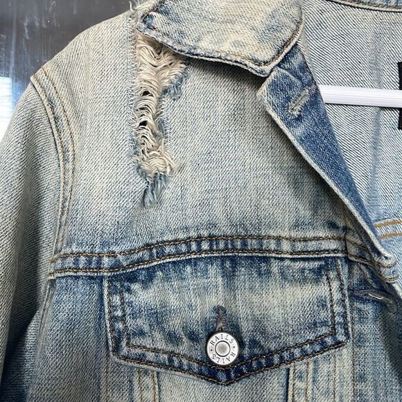 Rails distressed ripped modern vintage knox denim jean jacket size small - Picture 8 of 14